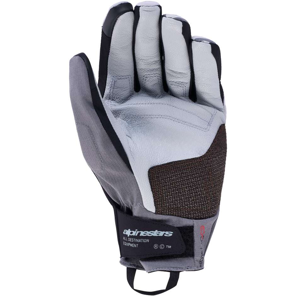 Guanti Moto Adventure Alpinestars HAROK PRO DRYSTAR GLOVES Grigio Ghiaccio Grigio Scuro