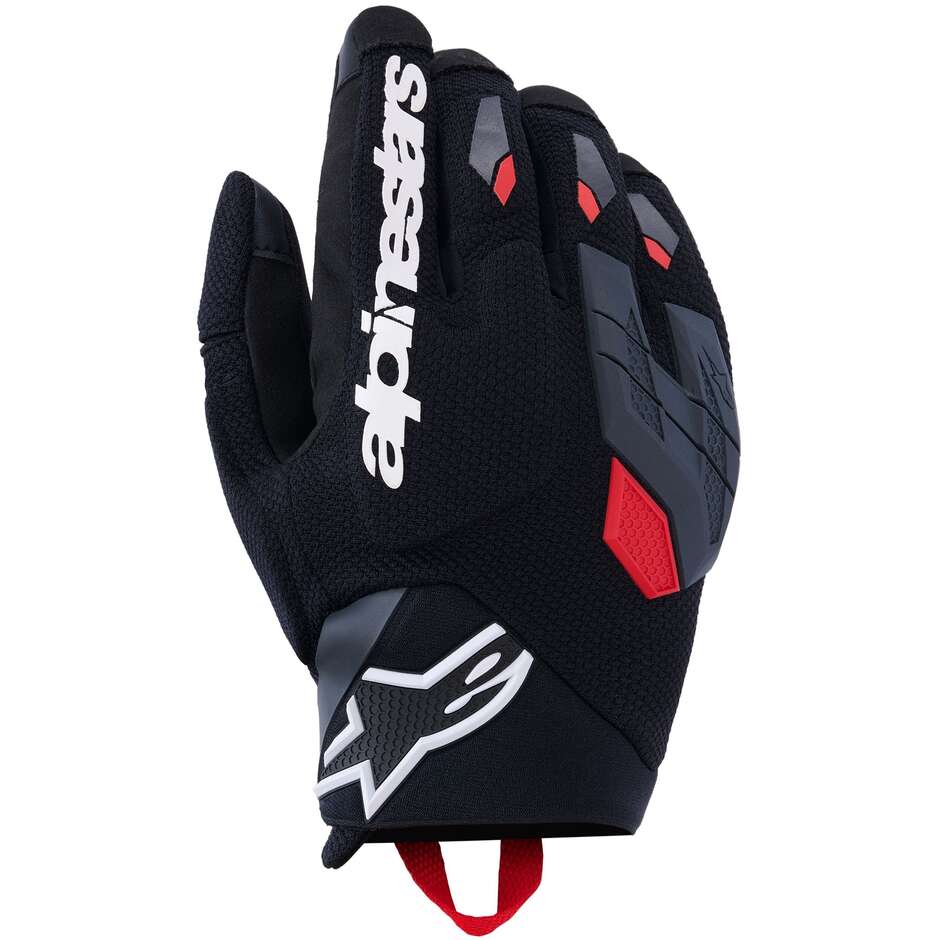 Guanti Moto DURACK Nero Grigio Scuro Rosso Brill taglia 3X