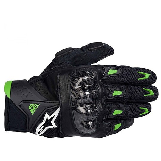 Guanti Moto Alpinestars Estivi Smx-2 Air Nero-Verde