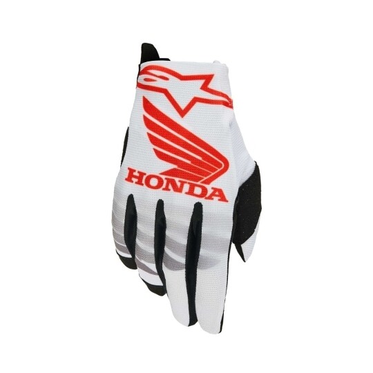Guanti Moto HONDA RADAR Bianco Nero Rosso Brilla taglia M