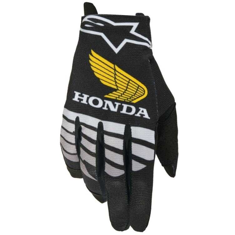 Guanti Moto HONDA RADAR Nero Grigio Giallo taglia M