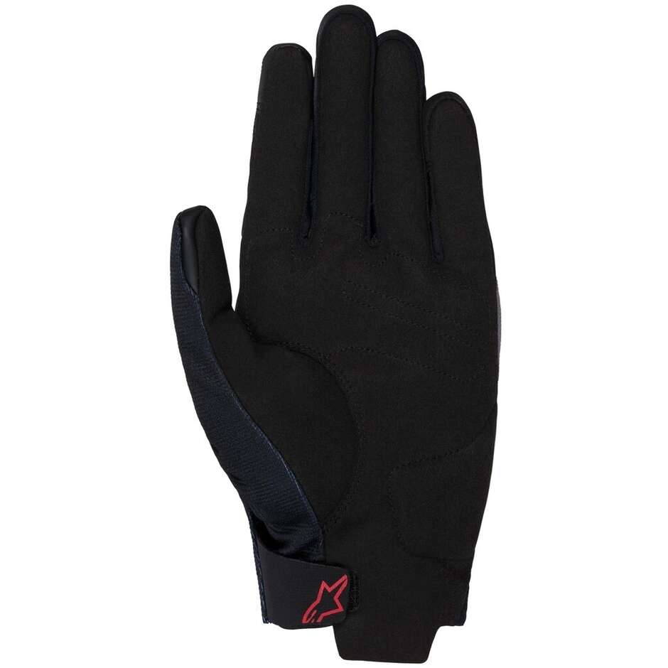 Guanti Moto Alpinestars HONDA REEF V2 Nero Rosso Brillante Grigio Scuro