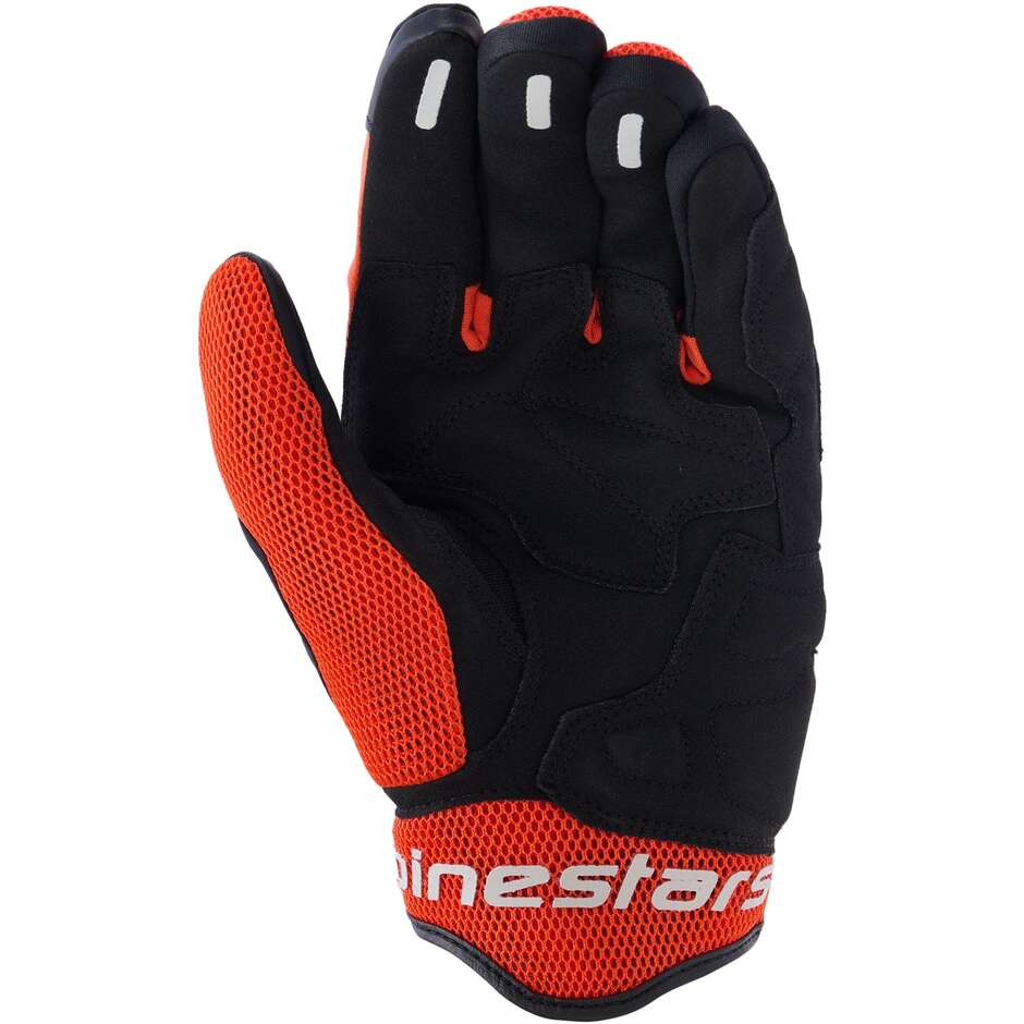 Guanti Moto Alpinestars MOGRESS AIRFLOW Mandarino Nero Rosso