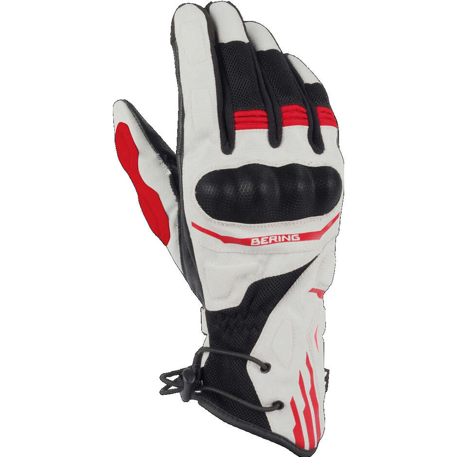 Guanti Moto BAKUNDU Nero Grigio Rosso taglia 10