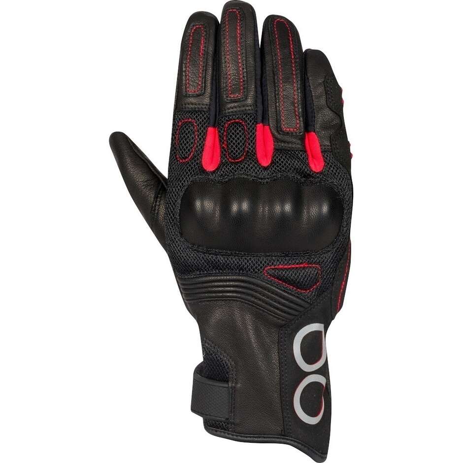 Guanti Moto PITTS Nero Rosso taglia 11