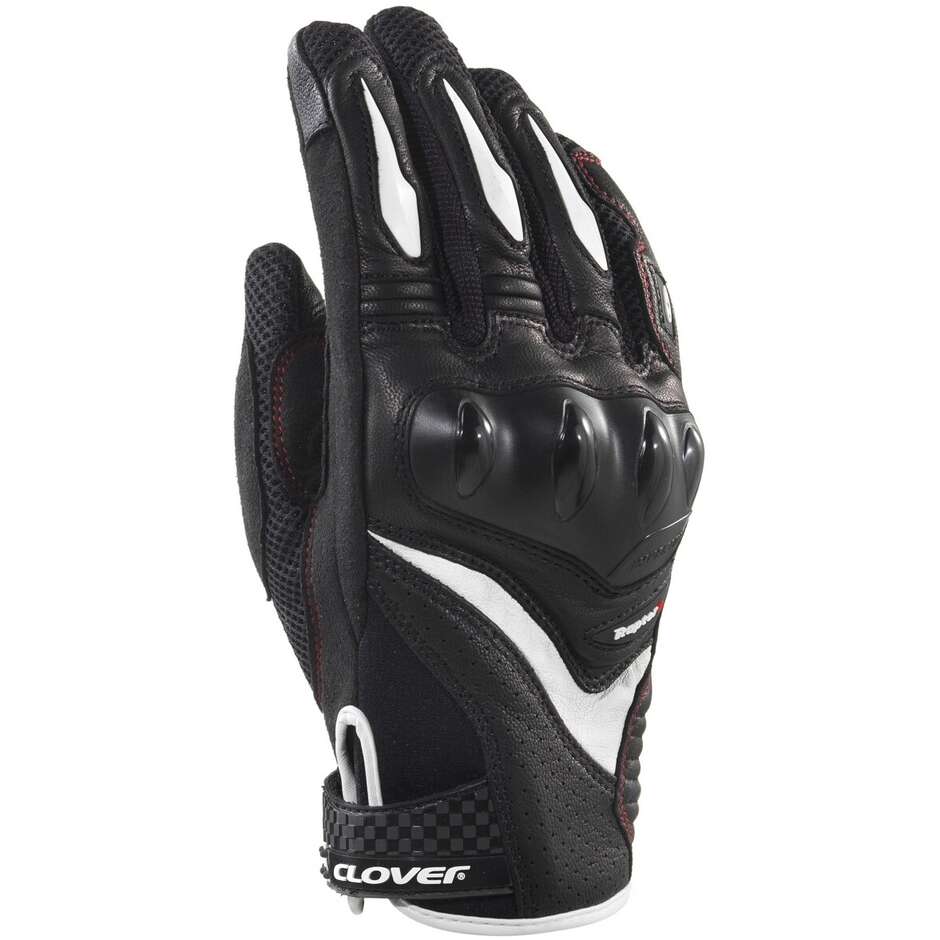 Guanti Moto Clover RAPTOR 3 Nero Bianco