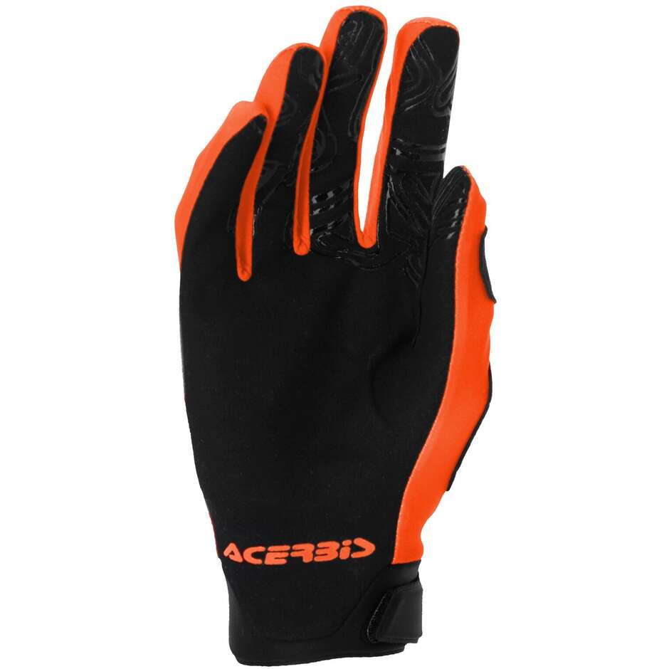 Guanti Moto Cross Acerbis MX LINEAR 2.0 Arancio Nero