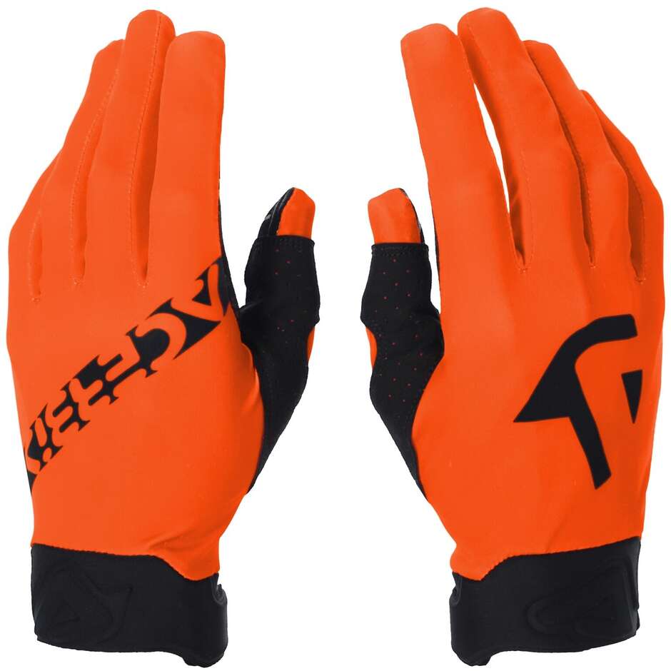 Guanti Moto Cross Acerbis MX LINEAR 2.0 Arancio Nero
