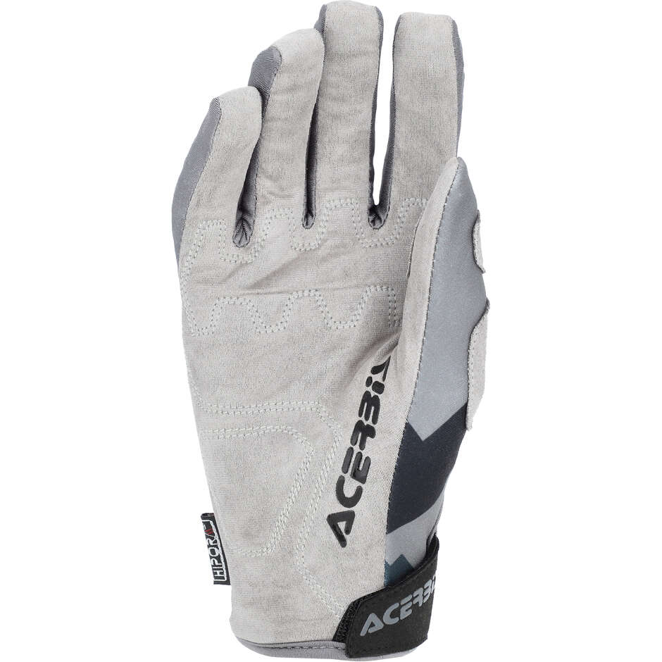 Guanti Moto Cross Acerbis MX-WP 2.0 Grigio Chiaro Grigio Scuro