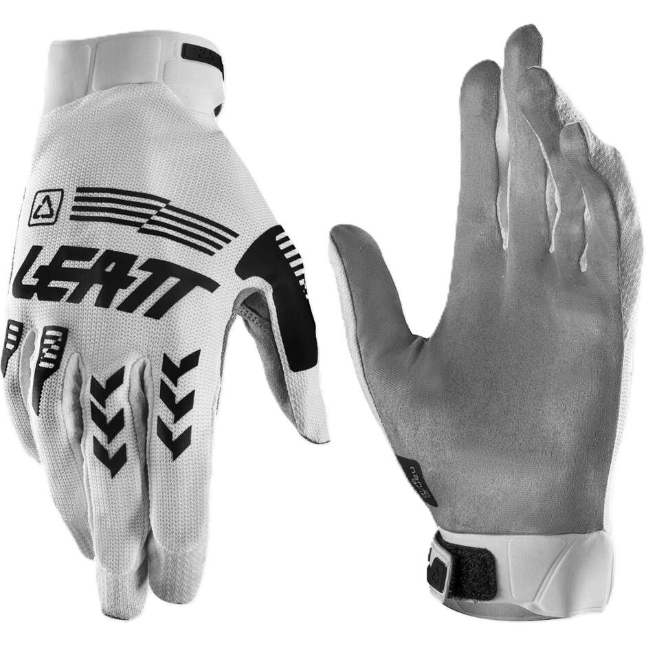 Guanti Moto Cross Bambino Leatt 2.5 X-Flow Jr Bianco
