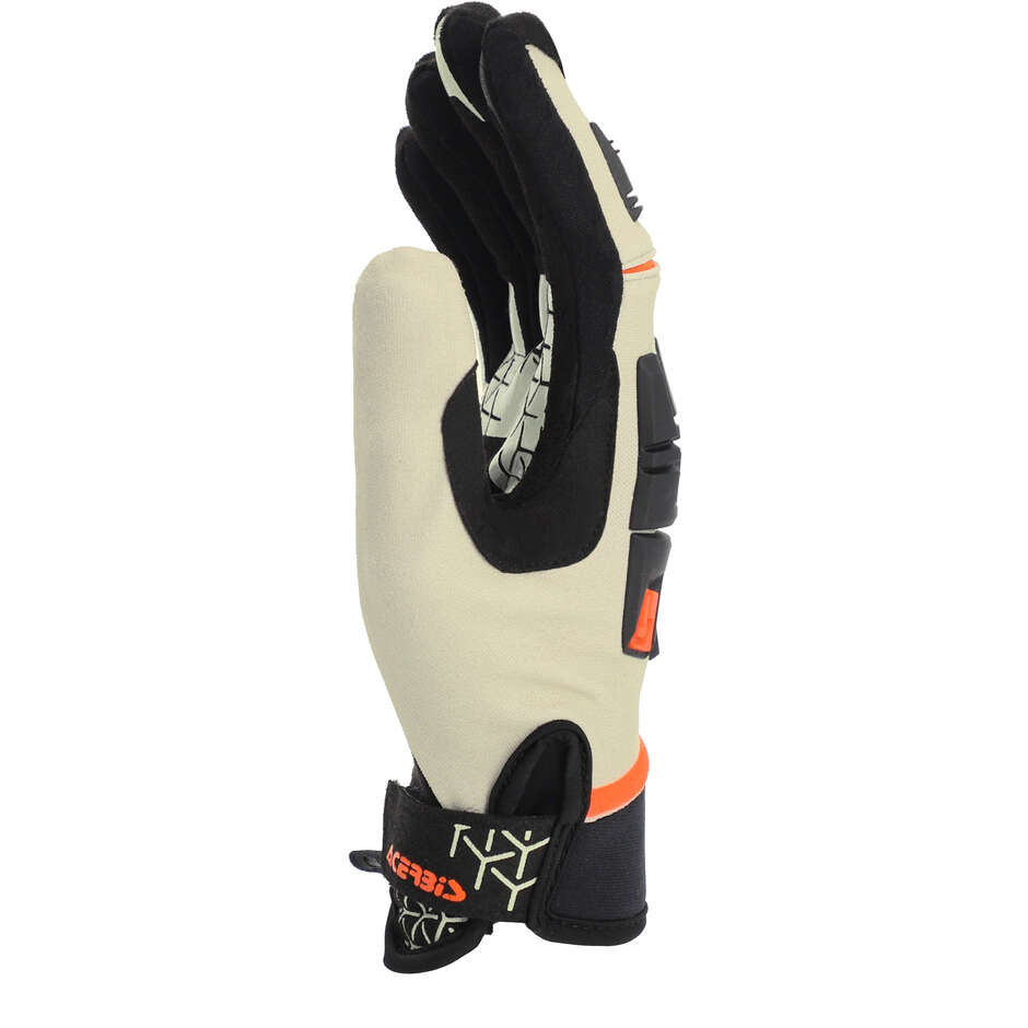 Guanti Moto Cross Enduro Acerbis CE X-ENDURO Beige Nero