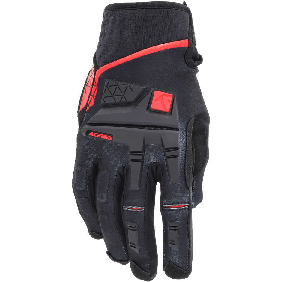 Guanti Moto Cross Enduro Acerbis CE X-ENDURO Nero Rosso