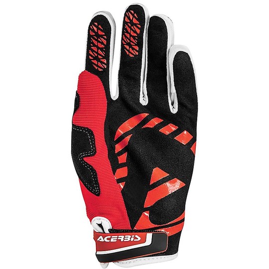 Guanti Moto Cross Enduro Acerbis MX X1 Gloves Nero Rosso