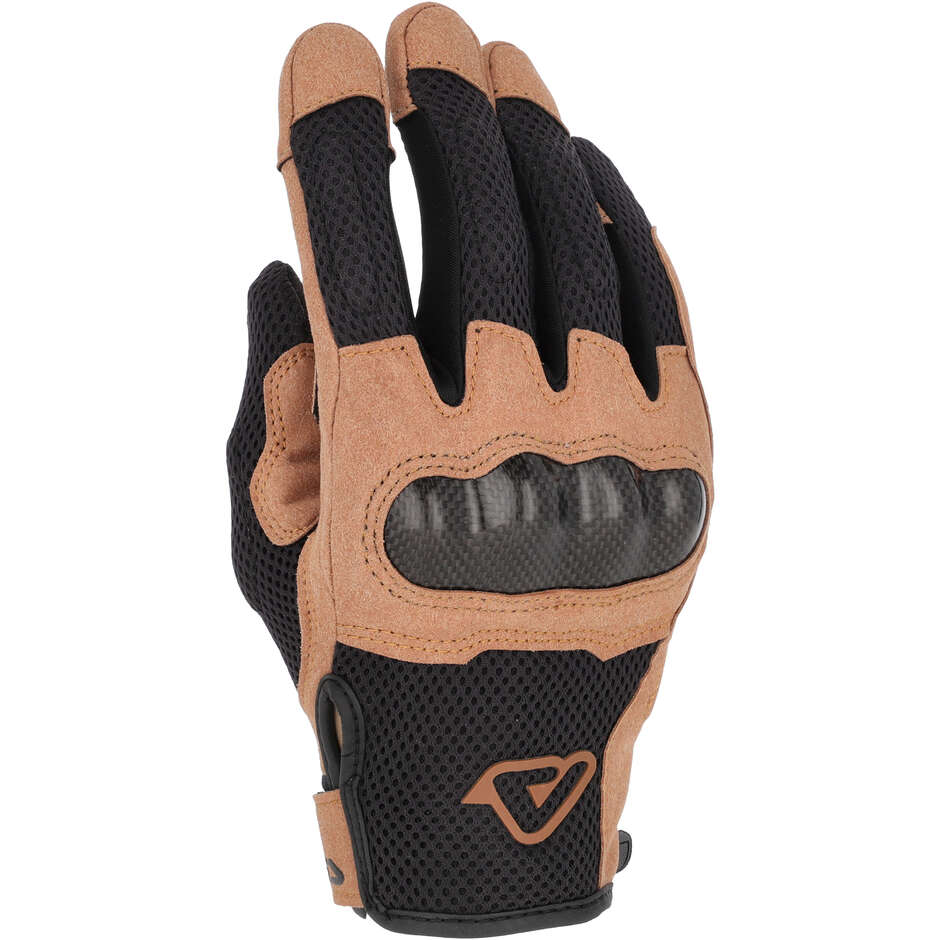Guanti Moto Cross Enduro Acerbis RAMSEY My Vented CE Beige Nero