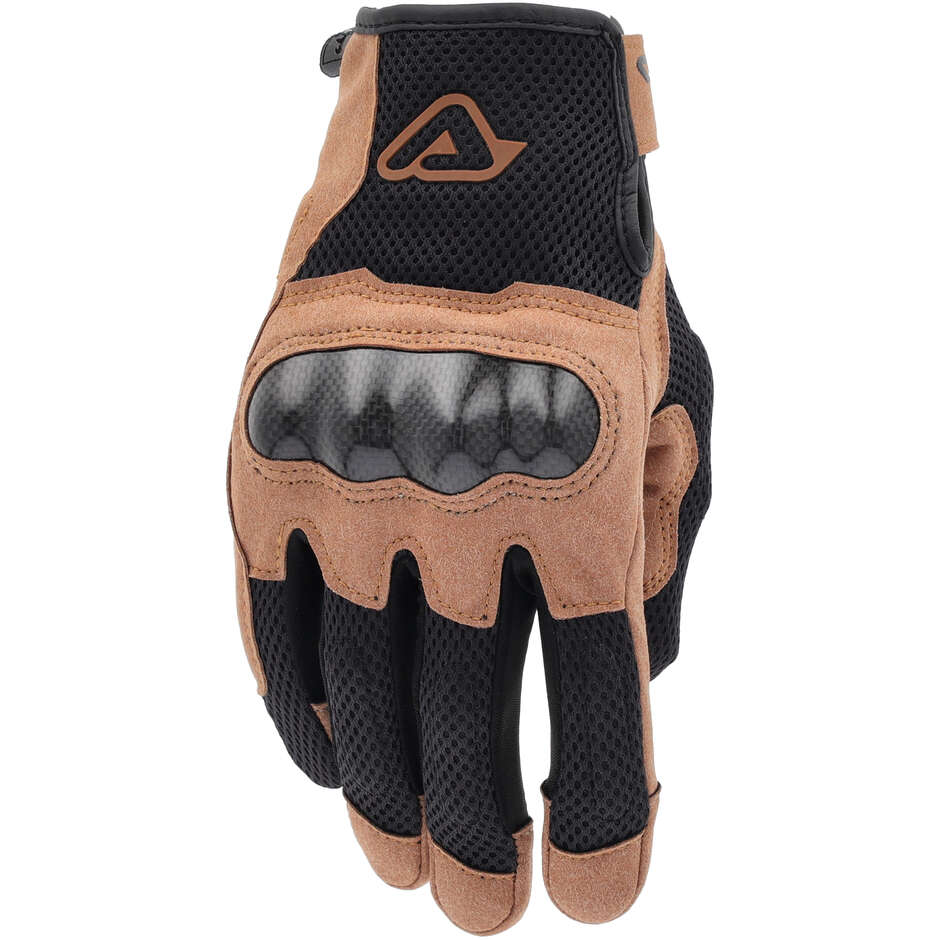 Guanti Moto Cross Enduro Acerbis RAMSEY My Vented CE Beige Nero