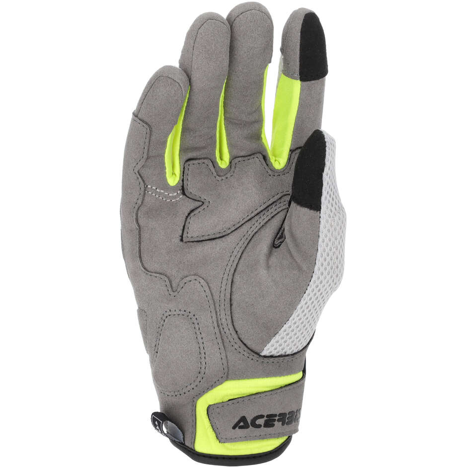 	Guanti Moto Cross Enduro Acerbis RAMSEY My Vented CE Grigio Giallo Fluo