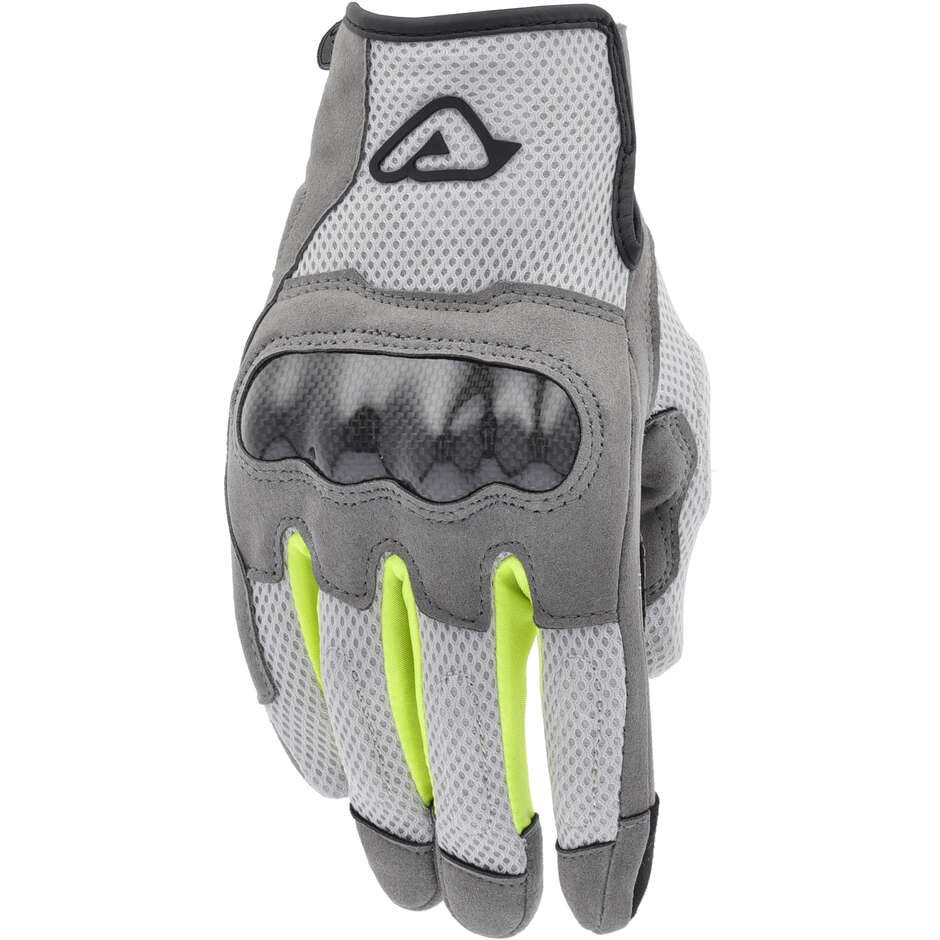 	Guanti Moto Cross Enduro Acerbis RAMSEY My Vented CE Grigio Giallo Fluo