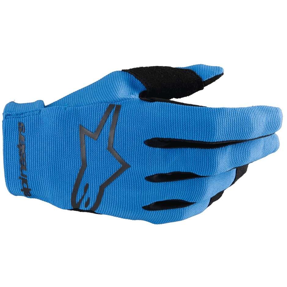 Guanti Moto Cross Enduro Alpinestars RADAR Blu Nero