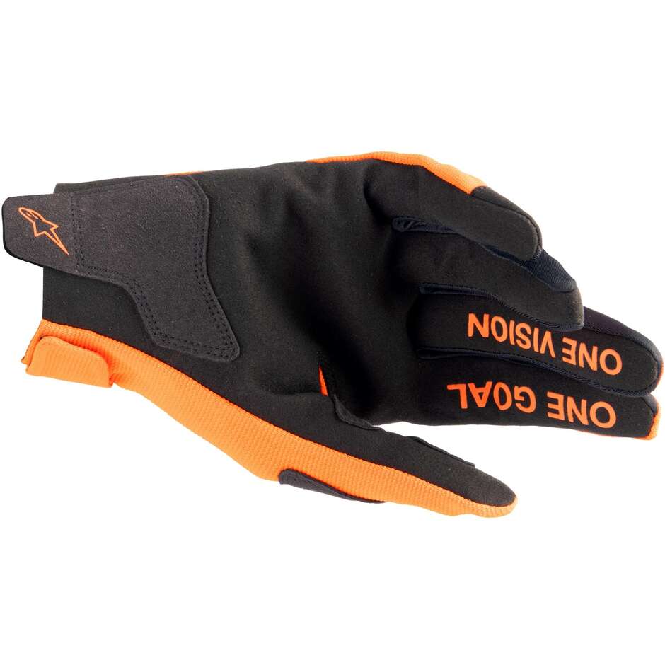 GuantI Moto Cross Enduro Alpinestars RADAR Nero Arancione Caldo