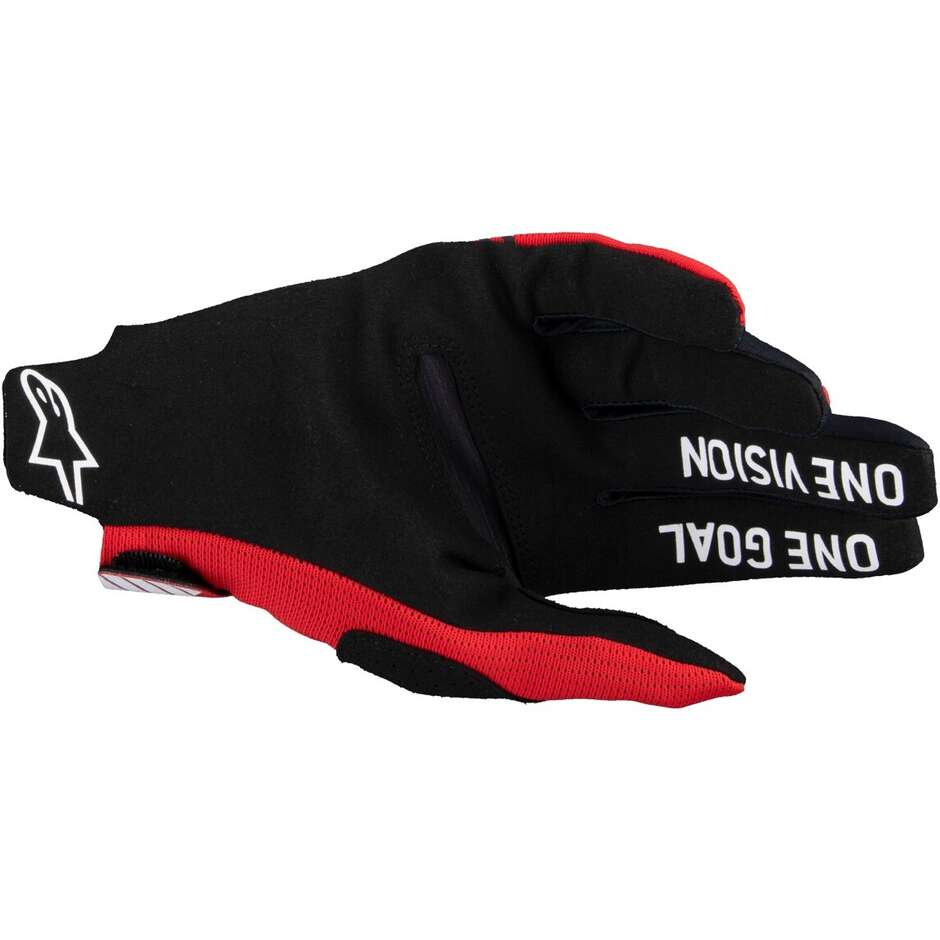 Guanti Moto Cross Enduro Alpinestars RADAR PRO Bright Rosso