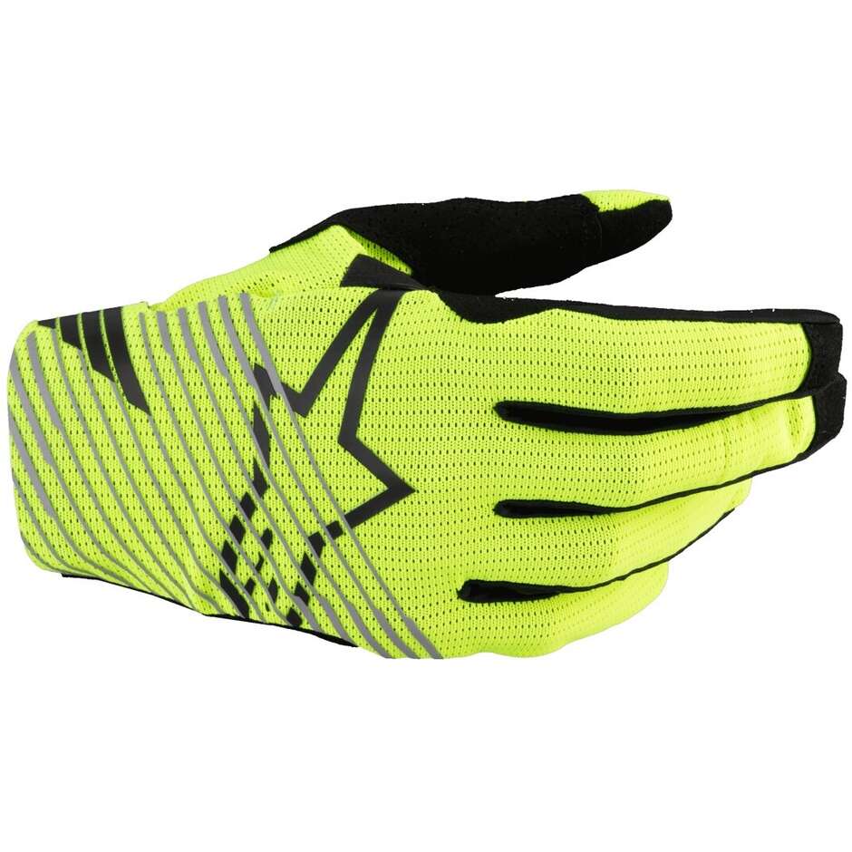 Guanti Moto Cross Enduro RADAR PRO Giallo Fluo taglia M