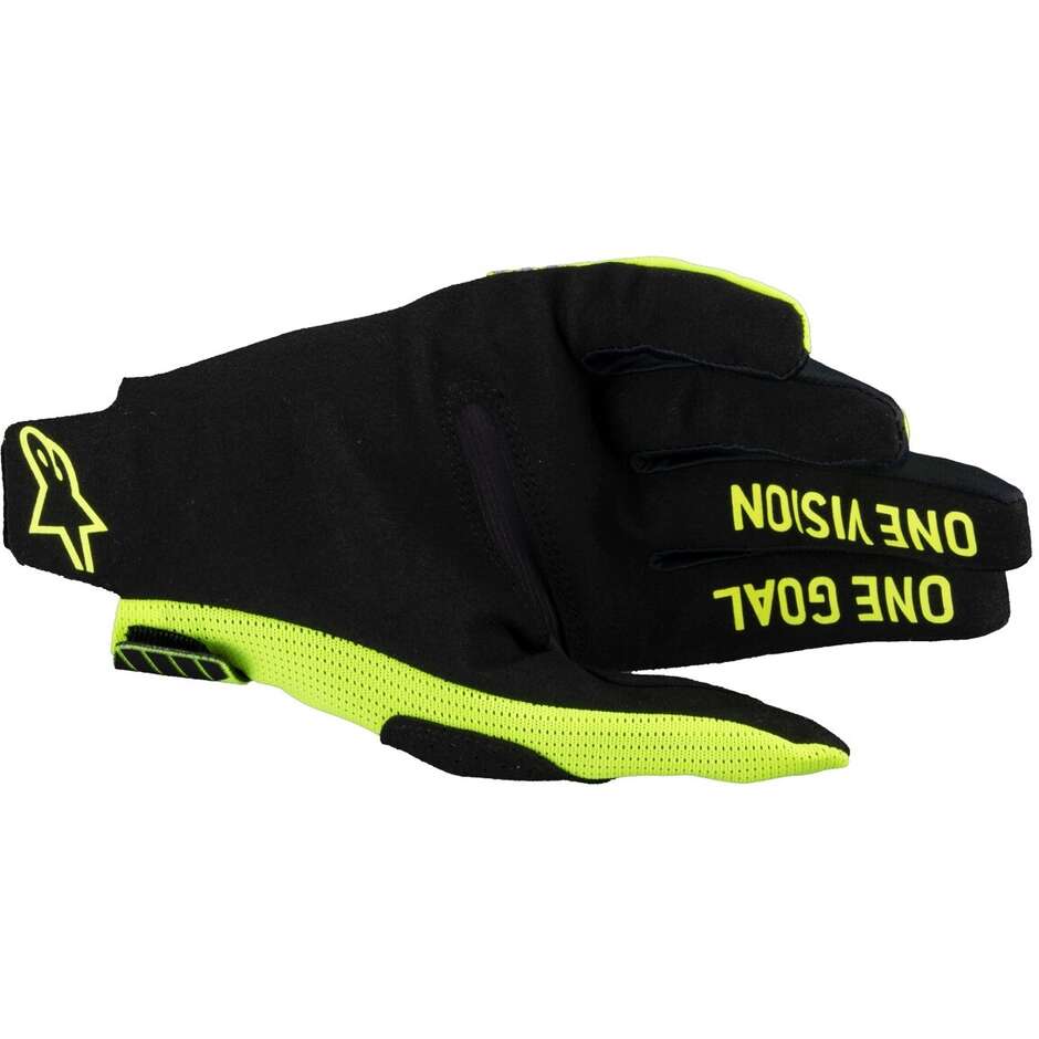 Guanti Moto Cross Enduro Alpinestars RADAR PRO Giallo Fluo