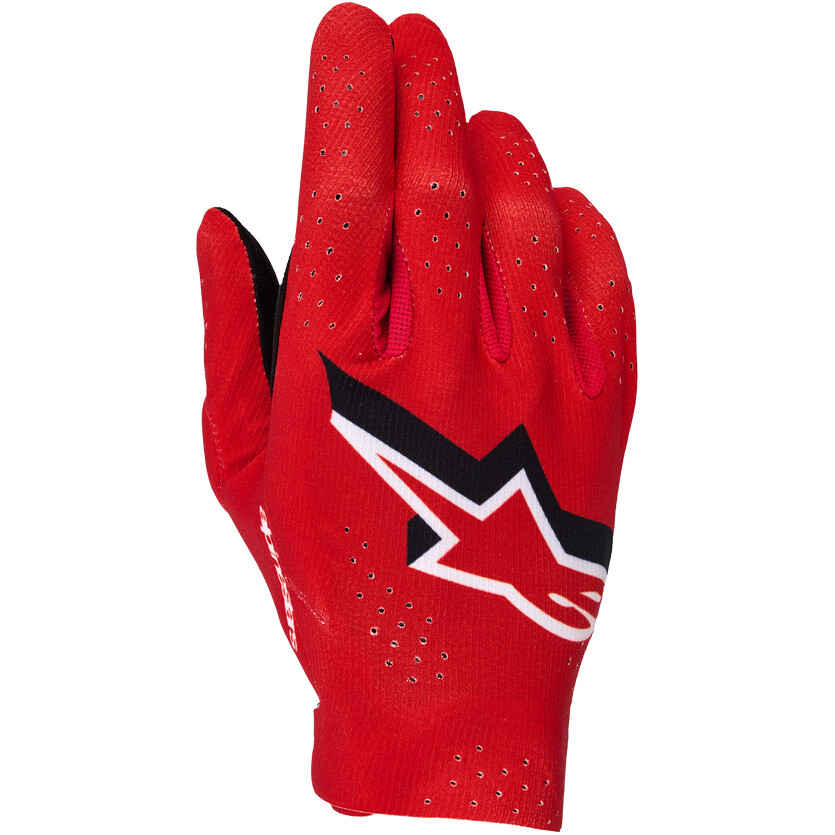 Guanti Moto Cross Enduro Supertech MX rosso fuoc taglia M