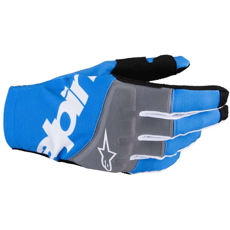 Guanti Moto Cross Enduro Alpinestars TECHSTAR Nero Blu