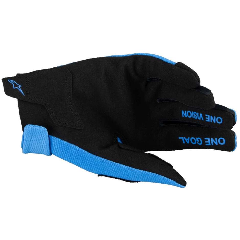 Guanti Moto Cross Enduro Bambino Alpinestars YOUTH RADAR Blu Nero
