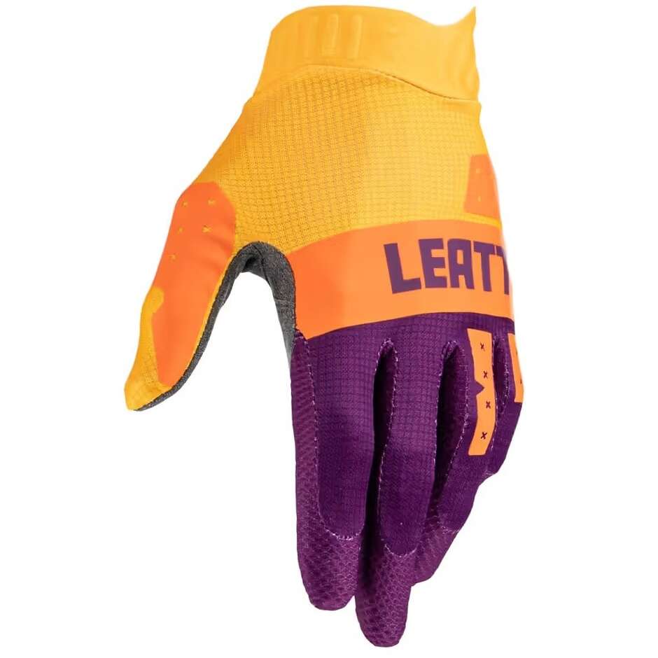 Guanti Moto Cross Enduro Leatt 1.5 GRIP-R Giallo Viola