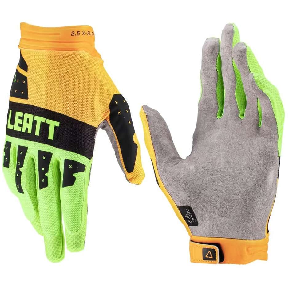 Guanti Moto Cross Enduro Leatt 2.5 X-FLOW Citrus