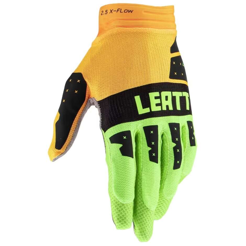 Guanti Moto Cross Enduro Leatt 2.5 X-FLOW Citrus