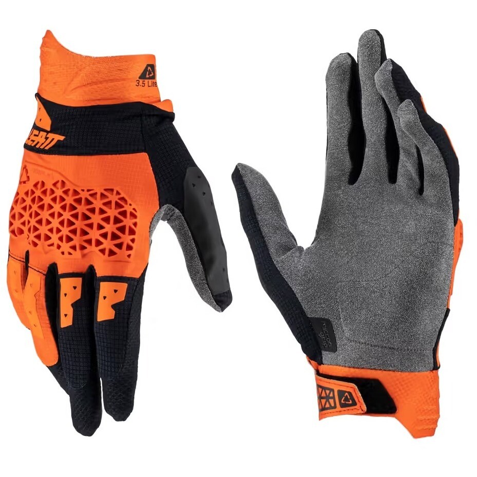 Guanti Moto Cross Enduro Leatt 3.5 LITE Arancio