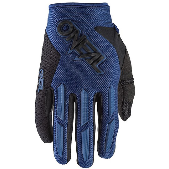 Guanti Moto Cross Enduro Oneal Element Glove Nero Blu