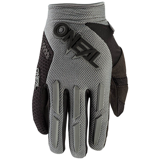 Guanti Moto Cross Enduro Oneal Element Glove Nero grigio