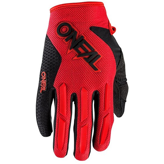 Guanti Moto Cross Enduro Oneal Element Glove Rosso