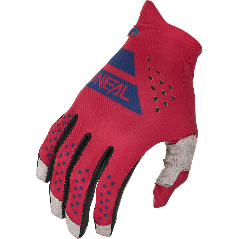 Guanti Moto Cross Enduro O'NEAL PIN IT SLIP ON Rosso Blu