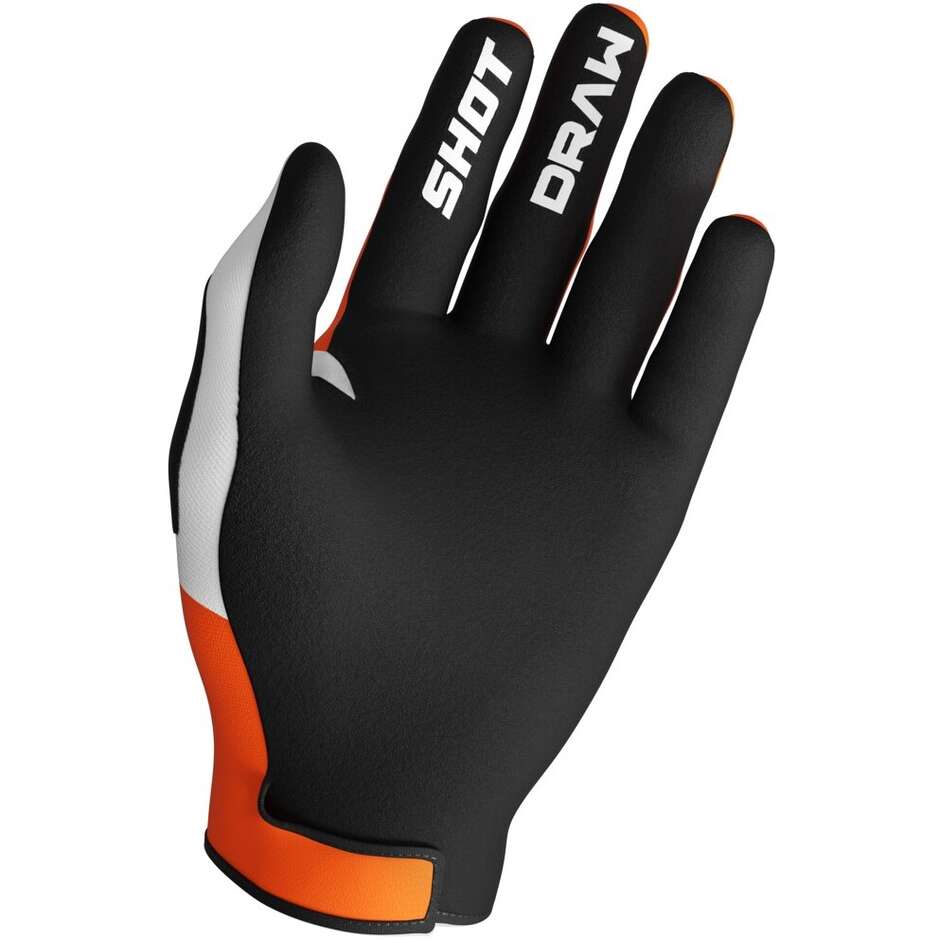 Guanti Moto Cross Enduro Shot DRAW SKY Arancio