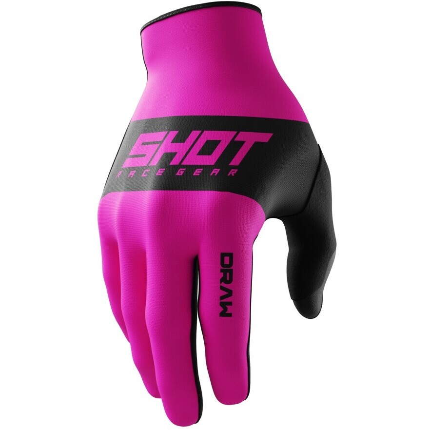 Guanti Moto Cross Enduro Shot DRAW SKY Rosa