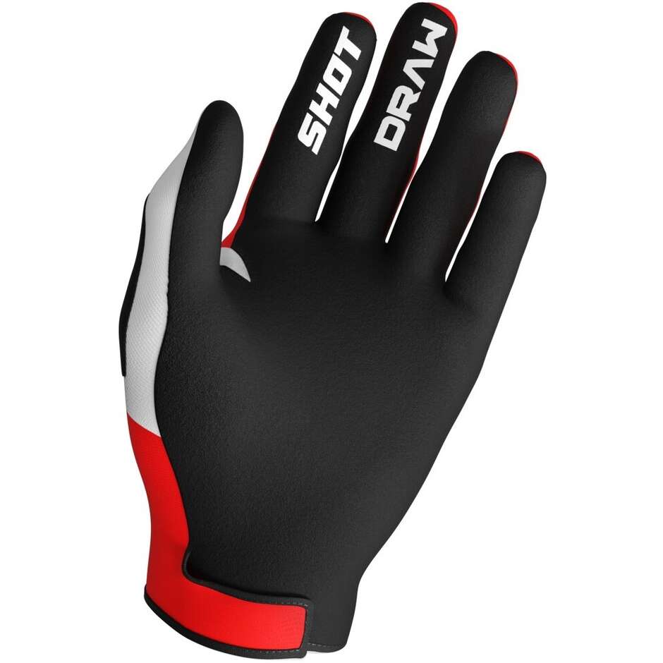 Guanti Moto Cross Enduro Shot DRAW SKY Rosso