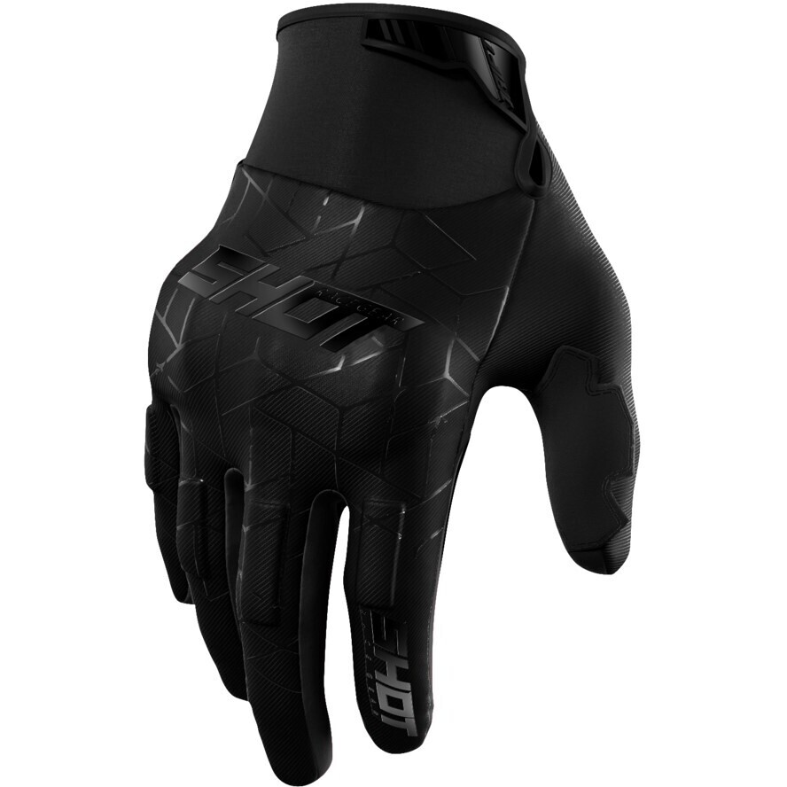 Guanti Moto Cross Enduro Shot DRIFT SPIDER Nero