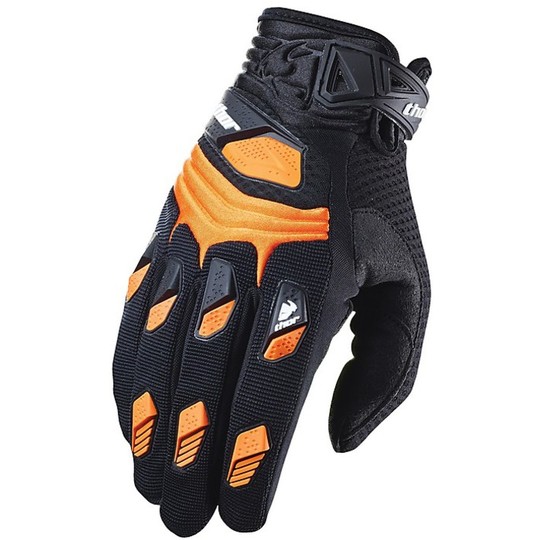 Guanti Moto Cross Enduro Thor Deflector Gloves 2015 Arancio