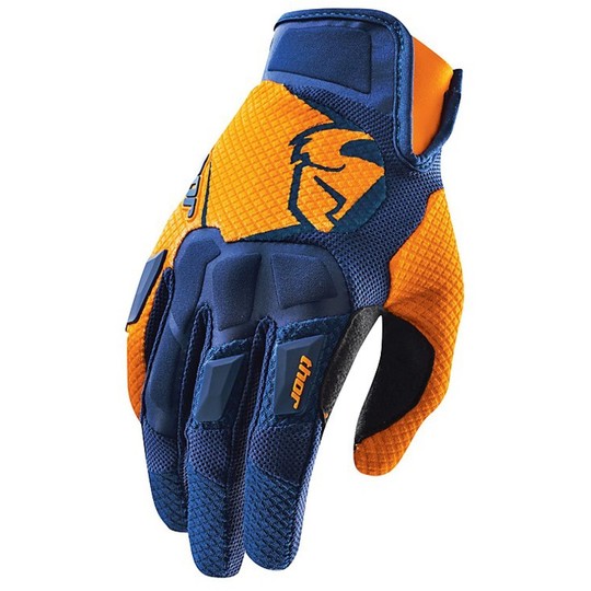 Guanti Moto Cross Enduro Thor Flow Gloves 2015 Navy