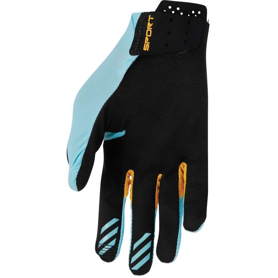 Guanti Moto Cross Enduro Thor ICONIC SPORTMODE Blu