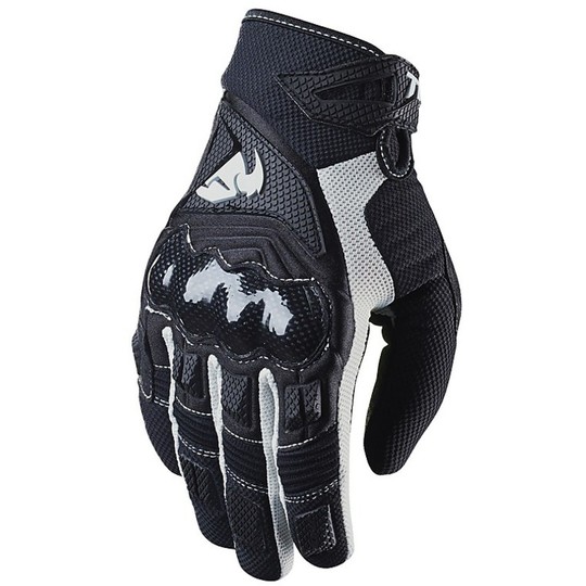 Guanti Moto Cross Enduro Thor Impact Gloves Con Protezione Neri