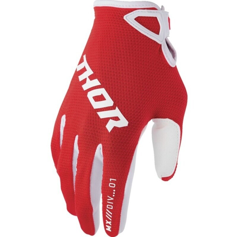 Guanti Moto Cross Enduro Ridemode Static Rosso taglia XL
