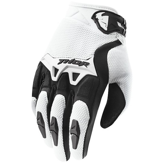 Guanti Moto Cross Enduro Thor Spectrum Gloves  2015 Bianco