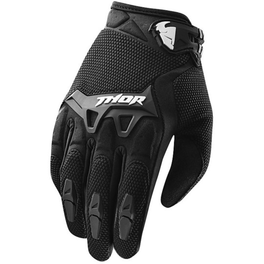 Guanti Moto Cross Enduro Thor Spectrum Gloves 2015 Black