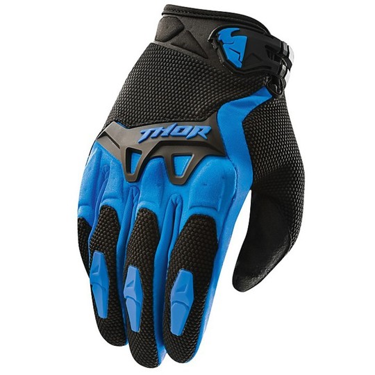 Guanti Moto Cross Enduro Thor Spectrum Gloves  2015 Blu Yamaha