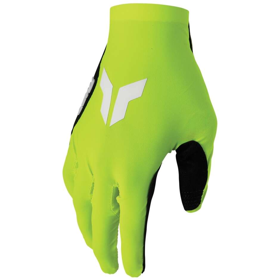 Guanti Moto Cross Enduro SPORTMODE RIOT Verde Fluo taglia 2XL